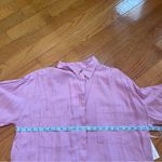 Young Fabulous and Broke Linen Blend Sandollar Shirt Dress Pink Lilac Sz Medium Photo 7