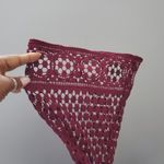 Anthropologie Vanessa Virginia Red Open Lace Angel Sleeve Top S Photo 4