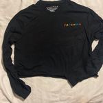 Long Sleeve Crop Top “FRIENDS” The Television Series Shirt Size Smal Black Photo 1