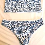 SheIn Blue Paisley/Floral Bikini Photo 0