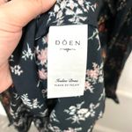 NWT Doen Iveline Dress in Fleur du Palais Long Sleeve Floral Size XXL Black Photo 4