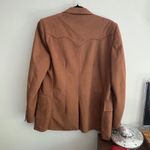 Western Blazer Ranchwear Style‎ Notch Lapel Cowboy Jacket Brown Size L Photo 8