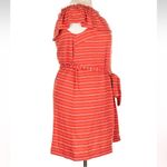 Loft Ann Taylor  BEACH Striped Off-Shoulder Belted Dress Coastal Plus Size XXL Photo 2