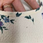 Vintage Midi Dress Floral 90s Momcore Sleeveless Petite Cream Pale Yellow Angel Size 12P Photo 4