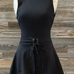 Silence + Noise UO  Black Sleeveless Romper Wrap around Skirt Open Back Size S Photo 0