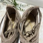 Seychelles New Anthropologie  Condition Ghilles Tan Suede‎ Lace Up Booties 9 Photo 3