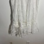 ZARA Dress Women S White Halter Lace Babydoll Mini NWT Bohemian Cottage Wedding Photo 3
