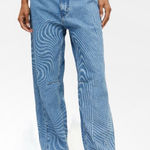 BDG NWT  Rih Extreme Baggy Jean Blue Swirl Multi Streetwear Jeans Size 24 | 00 Photo 0