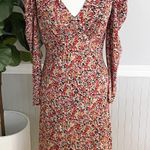 ASTR NWT  the Label Floral Puff Long Sleeve Maxi Dress Photo 0