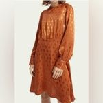 Scotch & Soda Maison Scotch Starwatcher Dress XL Orange Paisley Mini Long Sleeve Photo 2