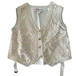 Kenar Vintage Cream Detailed Vest Size Large Photo 4