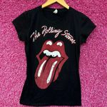 The Rolling Stones Hot Lips Logo Women’s Rock Band Top M Photo 0
