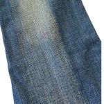 Zana Di  Distressed whiskered Blue Flare Jeans Size 0 embellished back pockets Photo 7