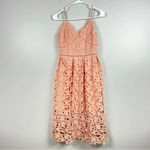 FIT &‎ FLARE LACE CAMI DRESS by BEAUTIFUL GIRL SIZE SMALL with pockets Pink Photo 2