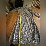 Norma Kamali  Leopard Print Dress Long Sleeve Ruched Faux Wrap Sz L Photo 9