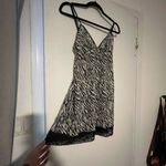 Victoria's Secret Victoria’s secret Vintage Y2K Zebra Print Slip Dress with Lace Trim hem Size L Photo 1