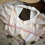 For Love & Lemons  Carly Top  Rose Dainty Open Back Size Large NWT Photo 8