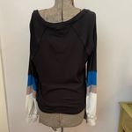 We The Free Free People  Winter Sun Henley Top – Black/Blue/Grey/White Medium Photo 10