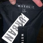 Motel Urban Outfitters black Jeta rib bodycon S dress Photo 2