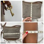 Fossil Leather Crossbody Bag Brown Purse Zippered Pockets Adjustable Travel Bag Photo 11