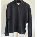 Mate the Label Organic Waffle Collared Half-Zip Sweatshirt, Size Small Photo 5