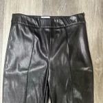 Princess Polly  Black Faux Leather Flare Leg Pants Photo 2