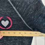Danskin  Charcoal Hoodie with Pink Heart Emblem Photo 6