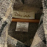 Davina women’s plaid black and tan sweater 2XL Size XXL Photo 2