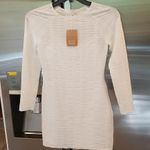 Reformation 💕💕 Dee Dress ~ Long Sleeve Mini Ivory Small S NWT Photo 7