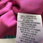 Milly Hot Pink Tropical Print Crop Top Shirt Size 10 (Has Been Altered On Hem) Photo 11