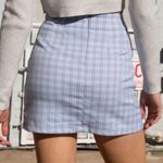 Brandy Melville  Cara Blue Plaid Mini Skirt Photo 2