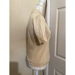 Sport Haley Flawed Beige Short Sleeve Swarovski Elements Polo Shirt XS Photo 3