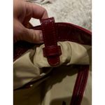 Cole Haan Dijon Wine Red Patent Leather Side Pocket Totebag 17"L x 6"W x 20"H Photo 7