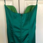 Portia & Scarlett Emerald Green Satin Cocktail Midi Dress Size 4 Photo 5