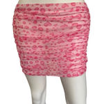 SheIn pink mesh mini skirt  XS beach cover up or for the bedroom​ Photo 0