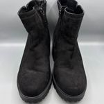 Torrid Black Wedge Ankle Boots US 9.5 WW Faux Suede Chunky Photo 1