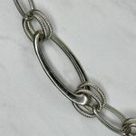 Rhinestone Studded Silver Chain Link Belt M/L ✨ Photo 4