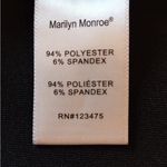 Marilyn Monroe Black Back Zip Gold Studded Sheath Dress Size M Photo 4