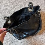 Nine West Elegant Black Crocodile-Embossed Shoulder Bag Photo 5