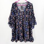 Avenue Tunic Top Womens Size 22/24 Harper V-Neck Butterfly Ruffle Plus Curvy NWT Photo 2