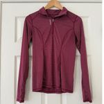 Reebok Womens Quarter Zip Pullover Lightweight Shirt Top small Purple Photo 0