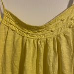 J.Crew Yellow Cotton Ruched Camisole Tank Top Baubles Casual Layering Preppy M Photo 2