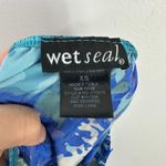 Wet Seal Vintage Y2K  Halter Top XS Blue Abstract Festival Retro Beach Indie Photo 1