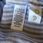 Nicole Miller Blue and White Striped Blouse Photo 11