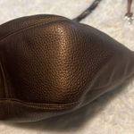 Brighton Bellaire Pebblef Leather Hobo Shoulder Bag Copper EUC Photo 8
