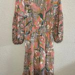 Shoshanna Women’s  Anthropologie Aria Tiered Balloon Sleeve Midi Dress Size 6 Photo 1