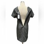 Spanx NEW Ponte Mini Dress Black Jacquard Quiet Luxury Capsule Women’s L Elegant Photo 7