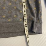Old Navy Old Navy Crew Neck Gray & Gold Polka Dot Long Sleeve Sweatshirt Womens Size M Photo 7