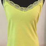 Selena Gomez Y2K  Brat Summer Lime Lace Trim Layering Tank Top Spaghetti Strap XL Photo 0