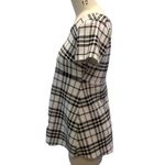 Motherhood Ladies MATERNITY Short Sleeve Black & White Plaid Shirt ~ Size S Photo 4
